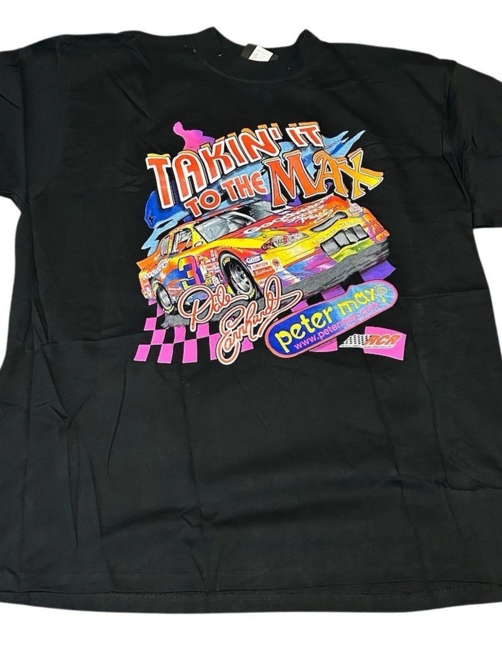 Vintage 2000 Dale Earnhardt Peter Max Takin It To The Max NASCAR T-Shirt XL